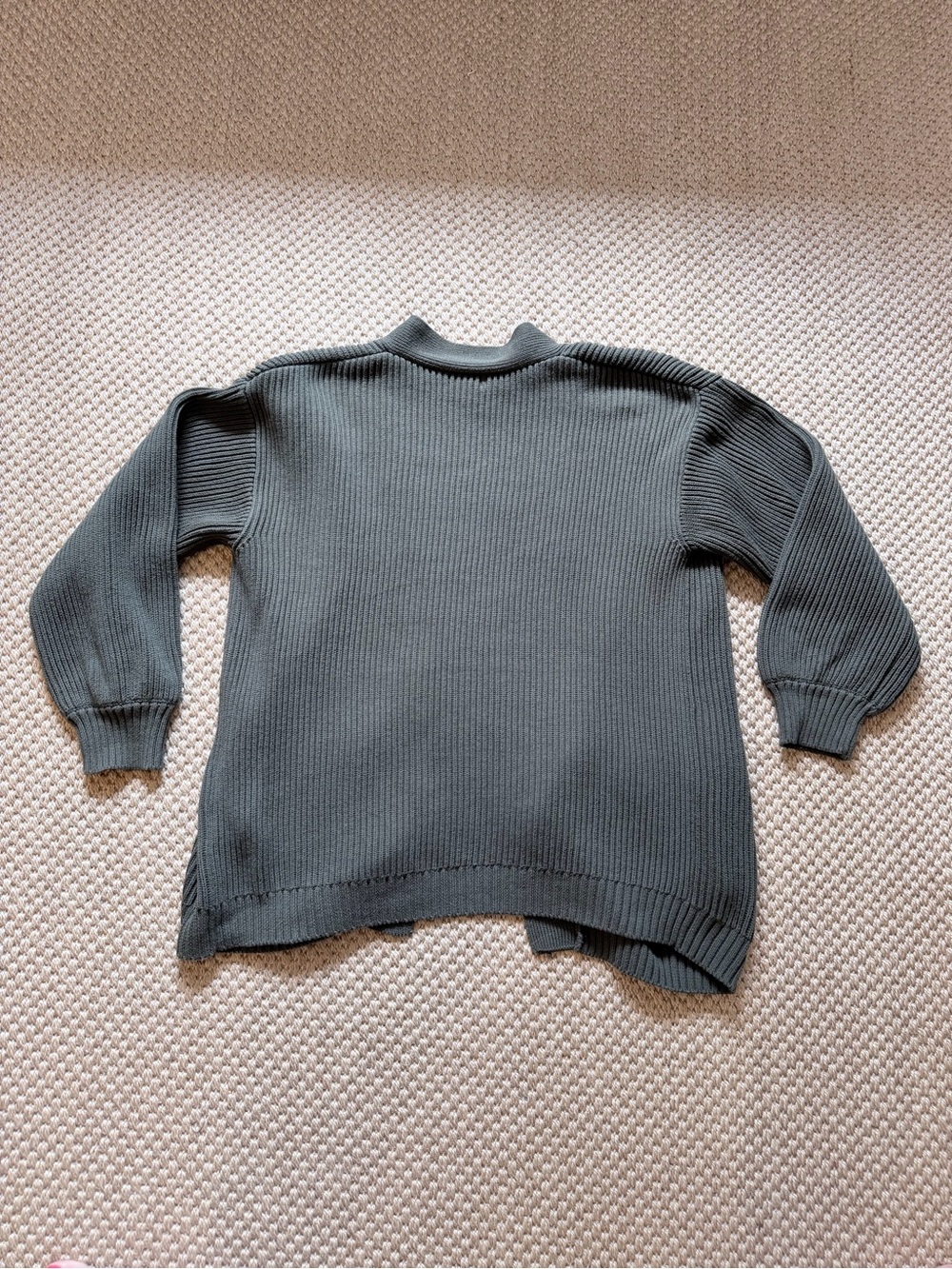 Quince Sweaters | Quince 100% Cotton Olive Green Cardigan Sweater, Size Medium - Picture 7 of 8